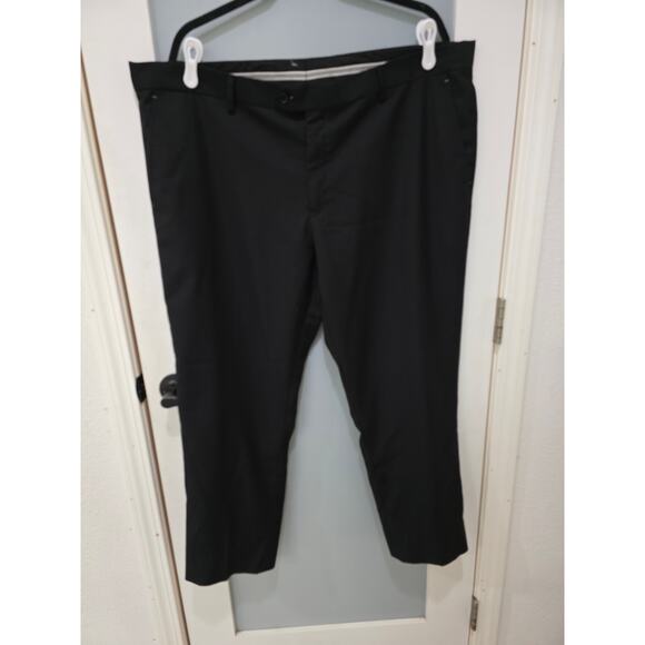 VTG Capucci Italy Black Dress Pants 44S High Rise Trousers No Size Tag - Picture 1 of 8